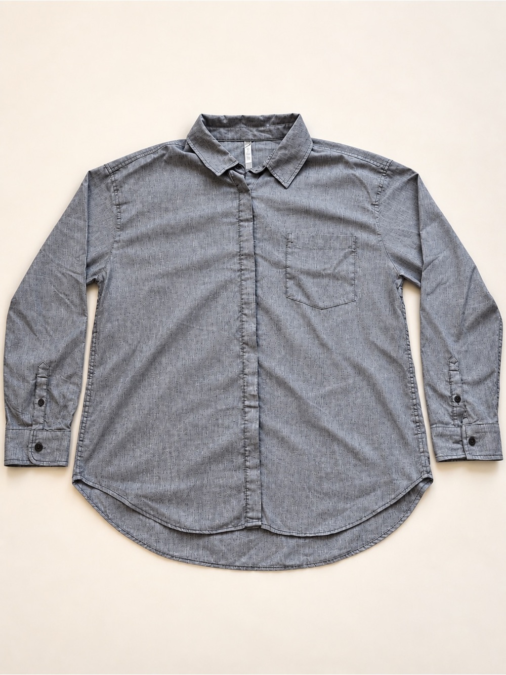 MEC Women’s XL Hemp Blend Grey Button Up Shirt